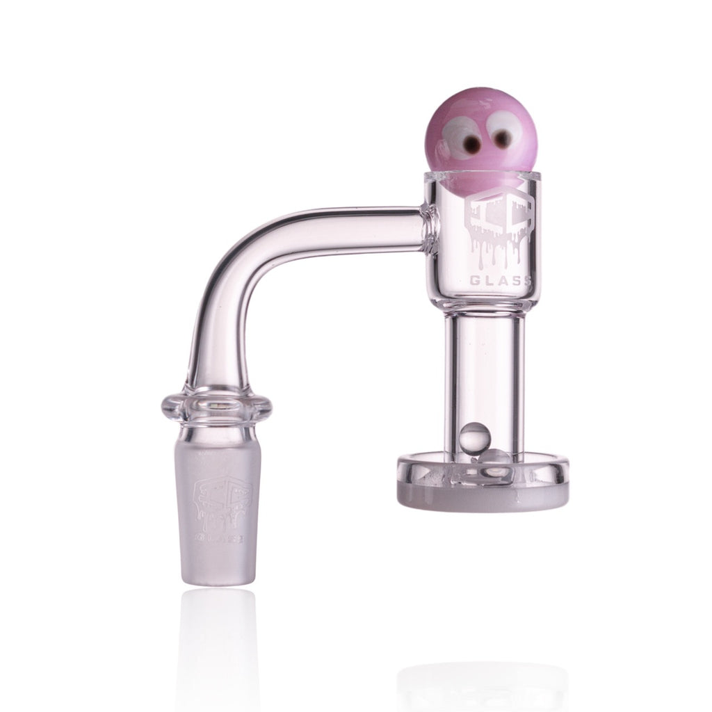 IC Glass - Fairchild | 14mm 90D Quartz Banger | Includes Carb Cap, Terp Balls & Sticker | 5 Colors