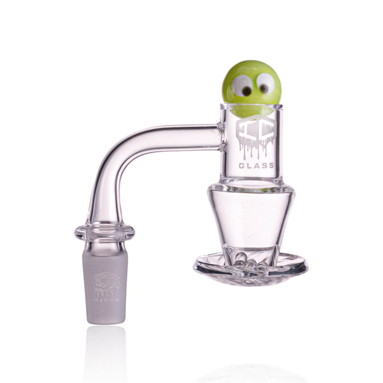 IC Glass - Agassiz | 14mm 90D Quartz Banger | Includes Carb Cap, Terp Balls & Sticker | 5 Colors