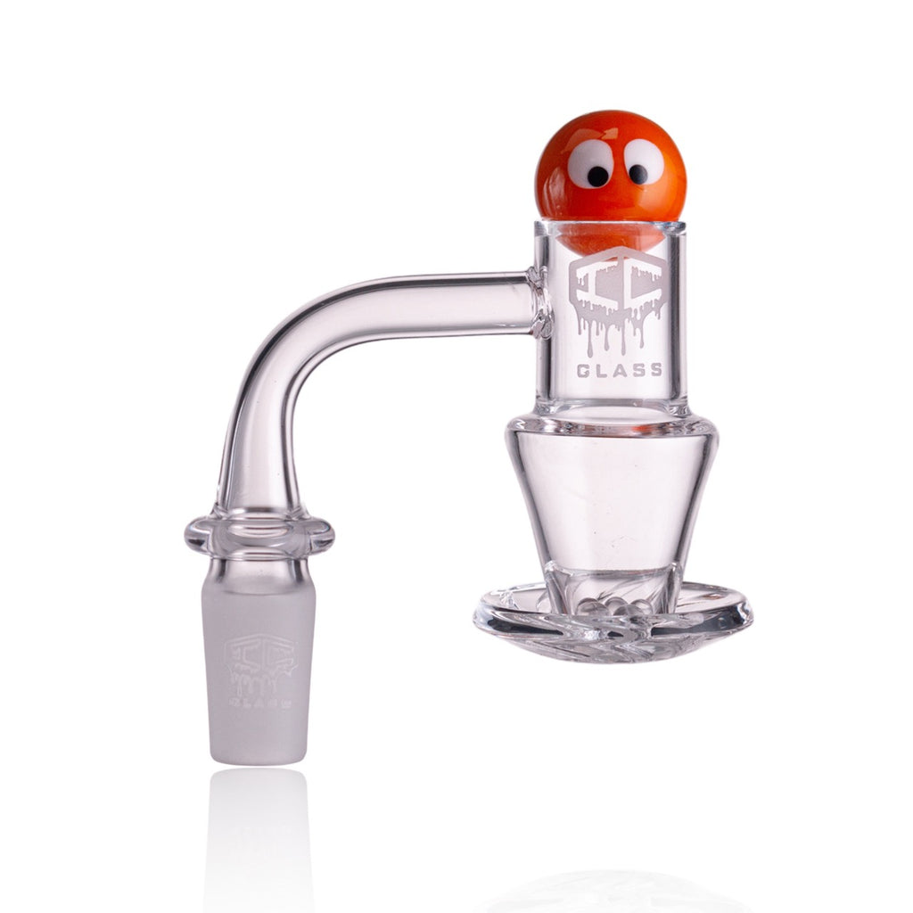 IC Glass - Agassiz | 14mm 90D Quartz Banger | Includes Carb Cap, Terp Balls & Sticker | 5 Colors