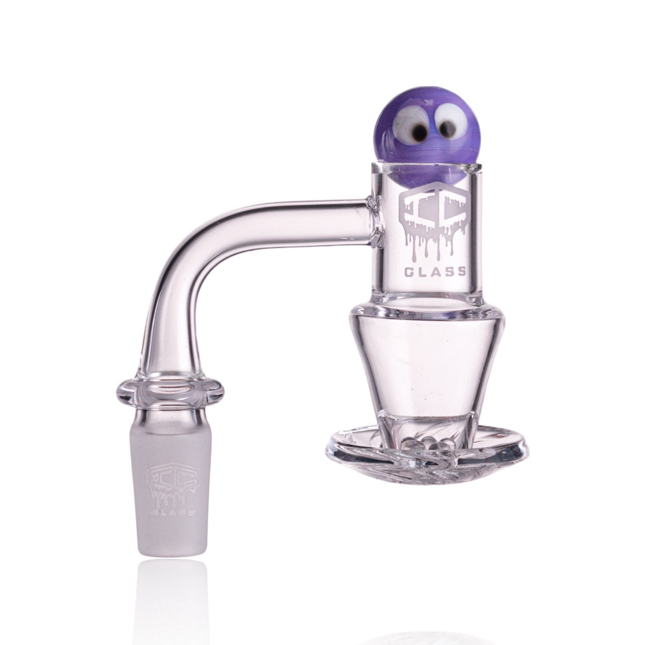 IC Glass - Agassiz | 14mm 90D Quartz Banger | Includes Carb Cap, Terp Balls & Sticker | 5 Colors