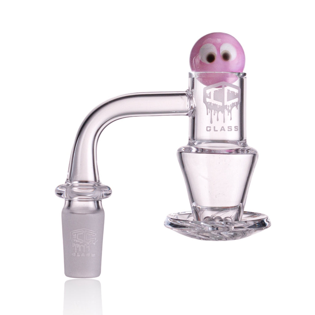 IC Glass - Agassiz | 14mm 90D Quartz Banger | Includes Carb Cap, Terp Balls & Sticker | 5 Colors