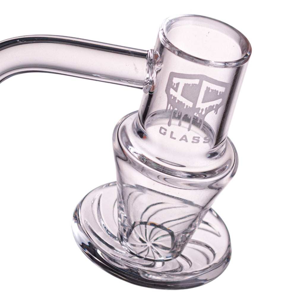 IC Glass - Agassiz | 14mm 90D Quartz Banger | Includes Carb Cap, Terp Balls & Sticker | 5 Colors
