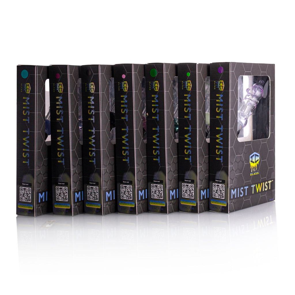 IC GLASS - MIST TWIST | comes with 6 accessories & Adapter for HUNI BADGER | Single Unit