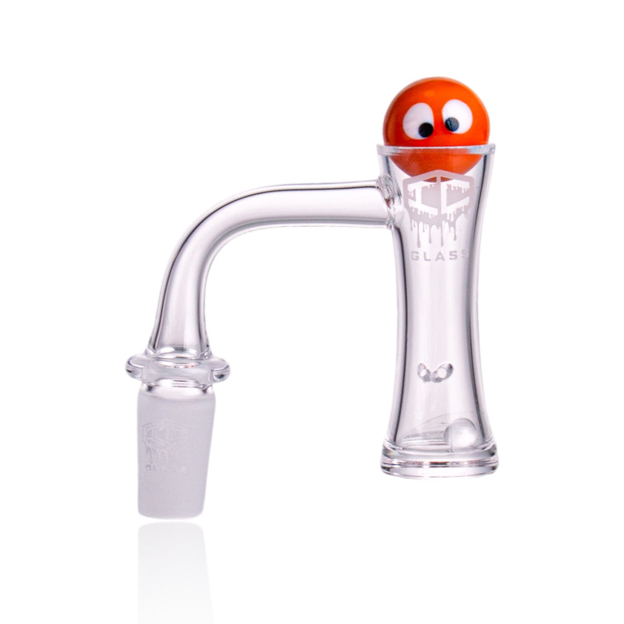 IC Glass - Peters | 14mm 90D Quartz Banger | Includes Carb Cap, Terp Balls & Sticker | 5 Colors