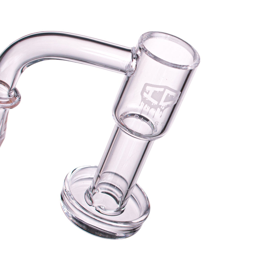 IC Glass - Flett | 14mm 90D Quartz Banger | Includes Carb Cap, Terp Balls & Sticker | 5 Colors