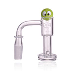 IC Glass - Flett | 14mm 90D Quartz Banger | Includes Carb Cap, Terp Balls & Sticker | 5 Colors