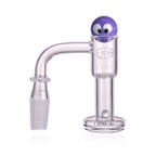 IC Glass - Flett | 14mm 90D Quartz Banger | Includes Carb Cap, Terp Balls & Sticker | 5 Colors