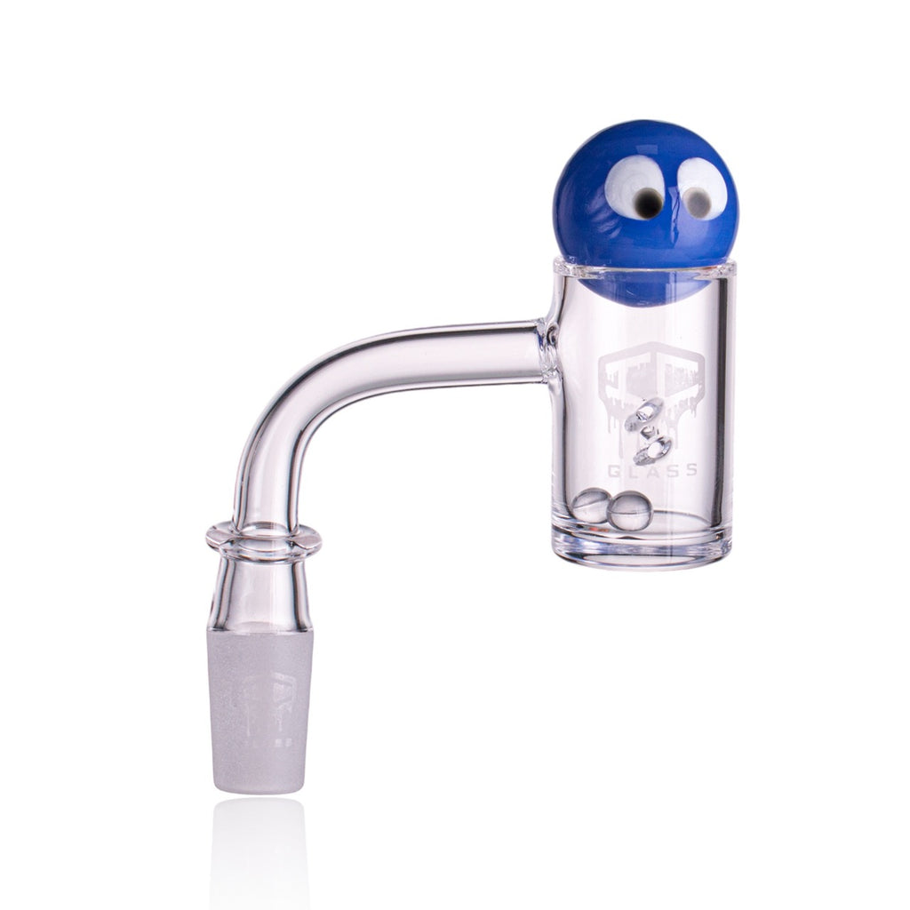 IC Glass - Hanging | 14mm 90D Quartz Banger | Includes Carb Cap, Terp Balls & Sticker | 5 Colors