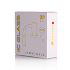 IC Glass - Herron | 14mm 90D Quartz Banger | Includes Carb Cap, Terp Balls & Sticker | 5 Colors