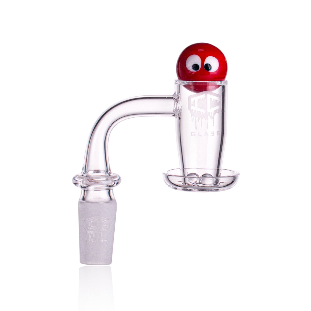 IC Glass - Herron | 14mm 90D Quartz Banger | Includes Carb Cap, Terp Balls & Sticker | 5 Colors