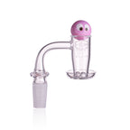 IC Glass - Herron | 14mm 90D Quartz Banger | Includes Carb Cap, Terp Balls & Sticker | 5 Colors
