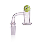 IC Glass - Herron | 14mm 90D Quartz Banger | Includes Carb Cap, Terp Balls & Sticker | 5 Colors