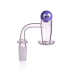 IC Glass - Herron | 14mm 90D Quartz Banger | Includes Carb Cap, Terp Balls & Sticker | 5 Colors