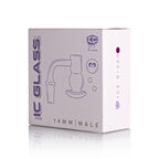 IC Glass - Ice River | 14mm 90D Quartz Banger | Includes Carb Cap, Terp Balls & Sticker | 5 Colors