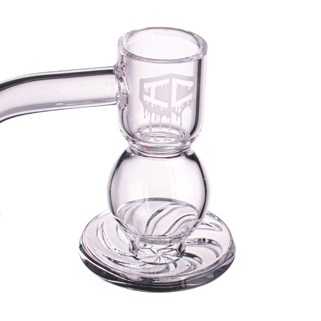 IC Glass - Ice River | 14mm 90D Quartz Banger | Includes Carb Cap, Terp Balls & Sticker | 5 Colors