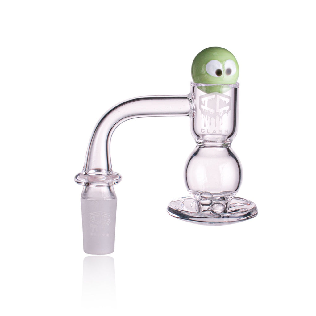 IC Glass - Ice River | 14mm 90D Quartz Banger | Includes Carb Cap, Terp Balls & Sticker | 5 Colors