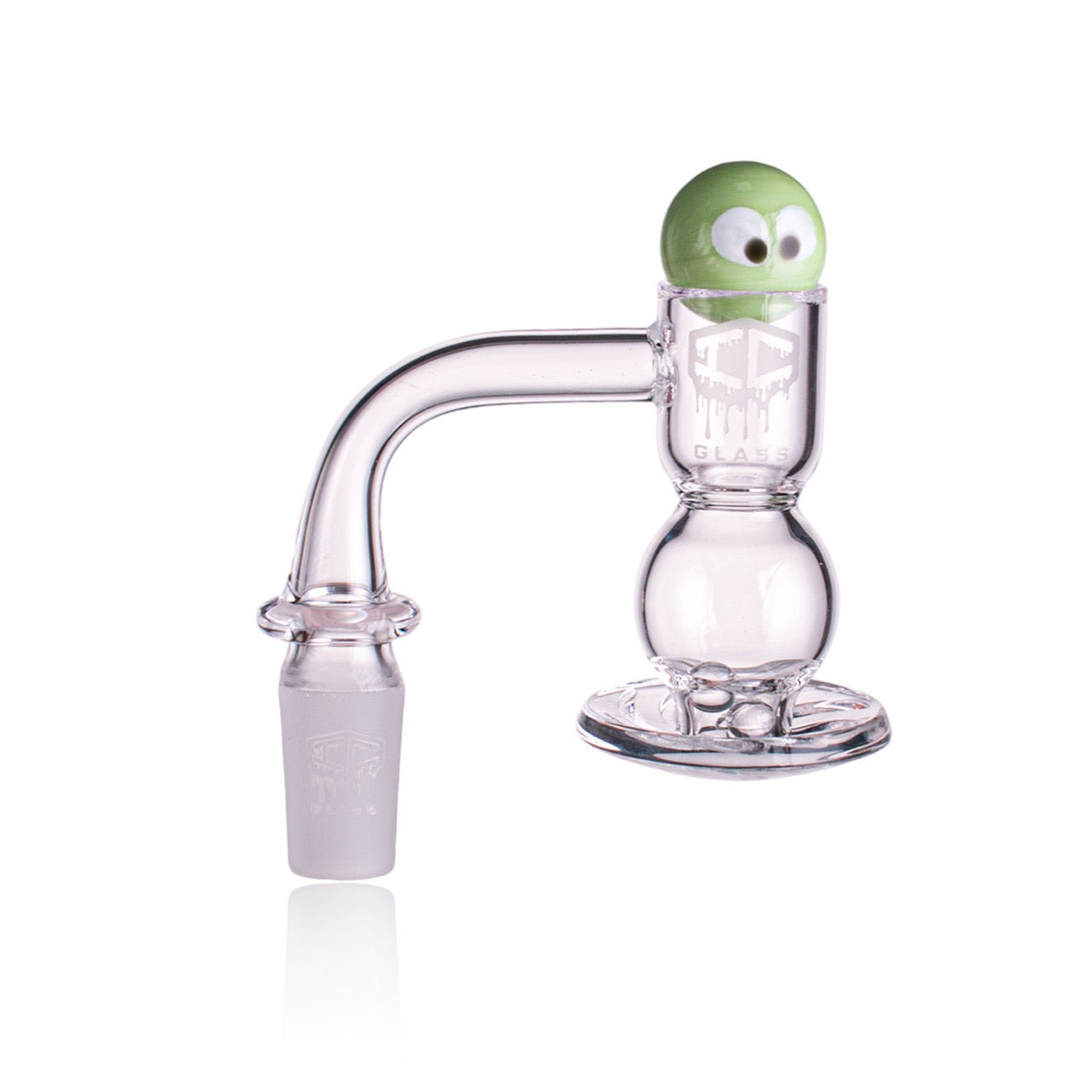 IC Glass - Ice River | 14mm 90D Quartz Banger | Includes Carb Cap, Terp Balls & Sticker | 5 Colors