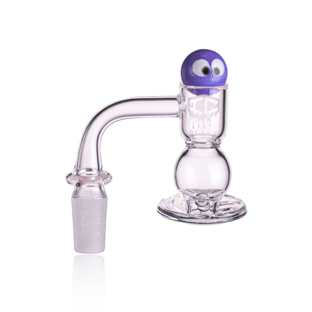 IC Glass - Ice River | 14mm 90D Quartz Banger | Includes Carb Cap, Terp Balls & Sticker | 5 Colors