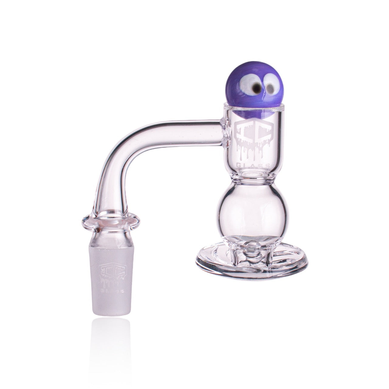 IC Glass - Ice River | 14mm 90D Quartz Banger | Includes Carb Cap, Terp Balls & Sticker | 5 Colors