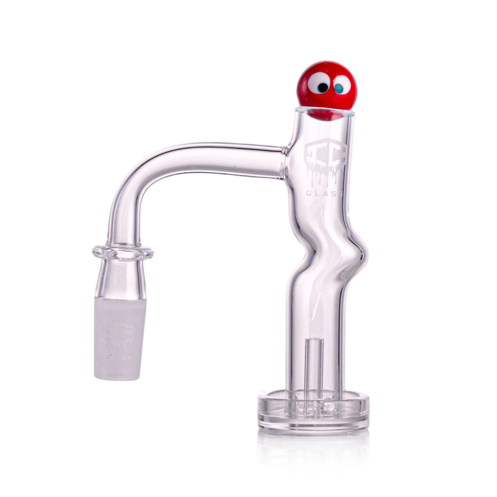 IC Glass - Columbia | 14mm 90D Quartz Banger | Includes Carb Cap, Terp Balls & Sticker | 5 Colors