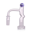 IC Glass - Columbia | 14mm 90D Quartz Banger | Includes Carb Cap, Terp Balls & Sticker | 5 Colors