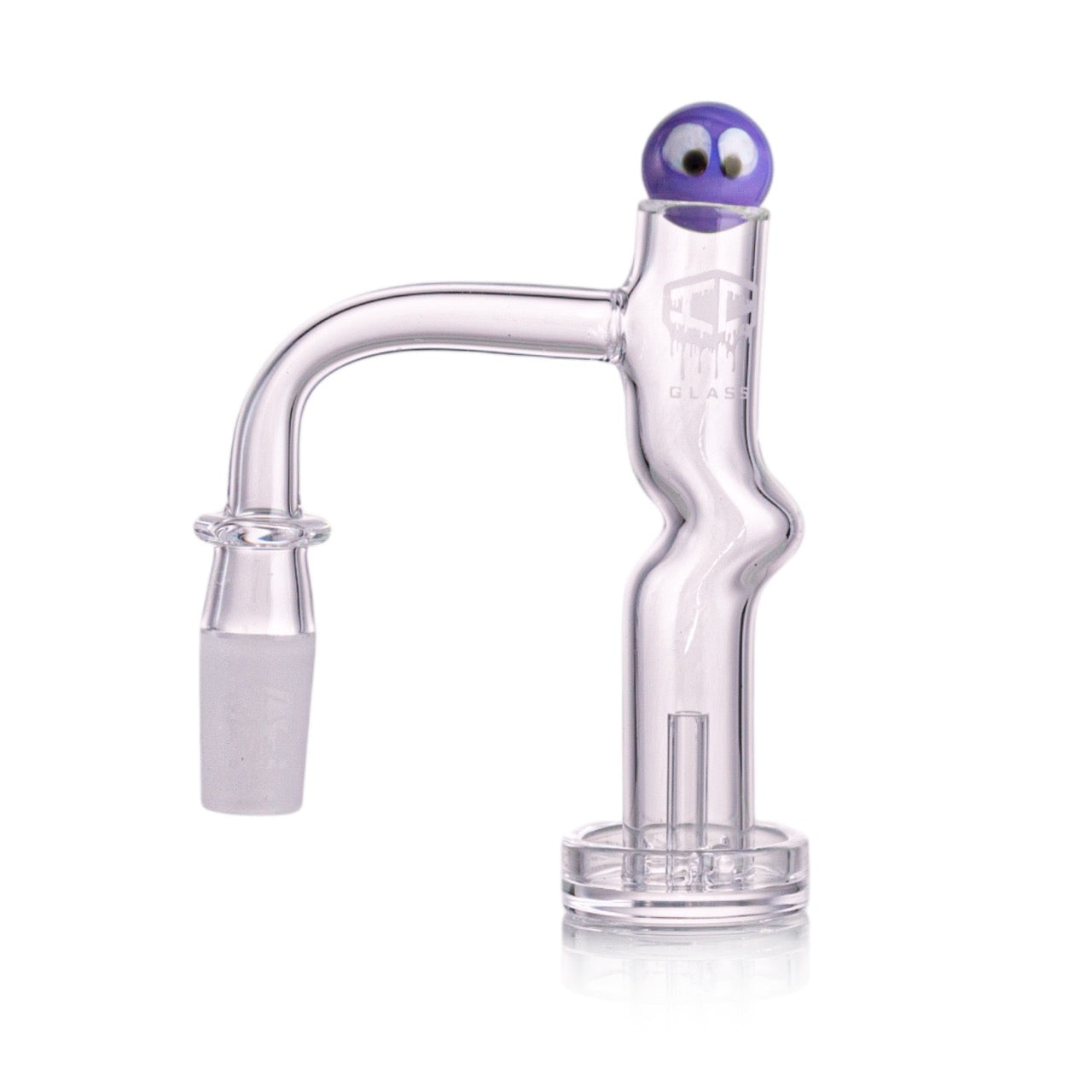 IC Glass - Columbia | 14mm 90D Quartz Banger | Includes Carb Cap, Terp Balls & Sticker | 5 Colors