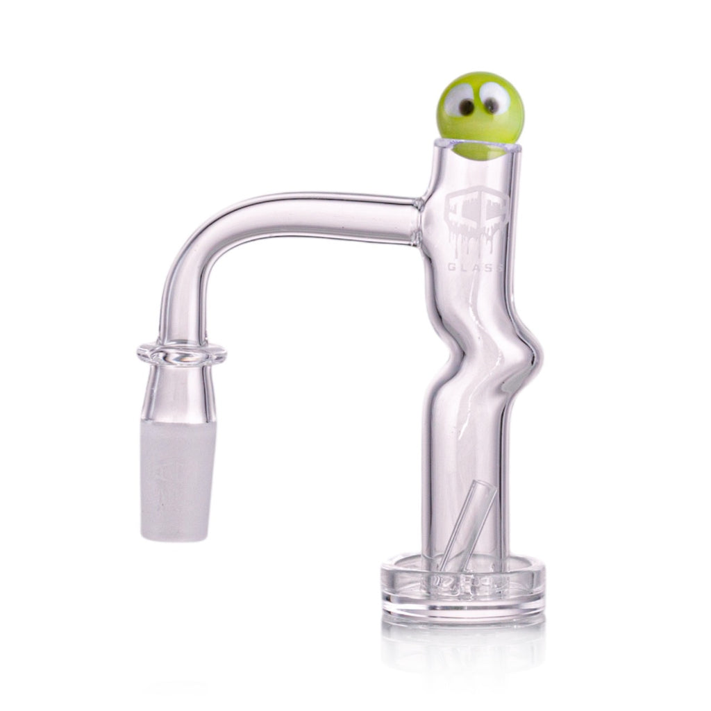 IC Glass - Columbia | 14mm 90D Quartz Banger | Includes Carb Cap, Terp Balls & Sticker | 5 Colors