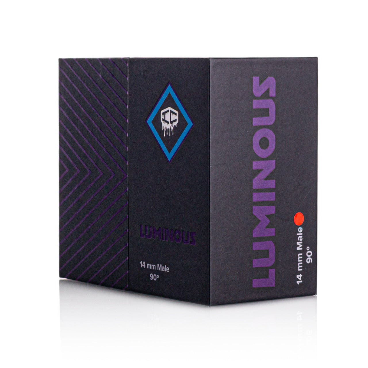 IC Quartz - Luminous-D | 14mm 90° |  99.9% Pure Banger  | Includes Carb Cap, Terp balls | 5 Colors
