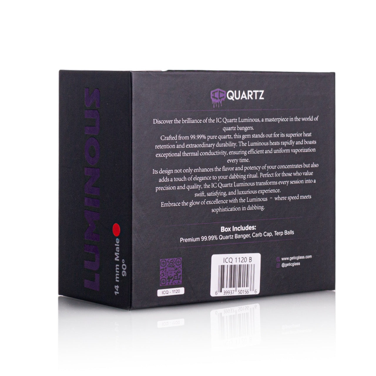 IC Quartz - Luminous-B Premium Design | 14mm 90° Banger | 99.9% Banger | 5 Colors
