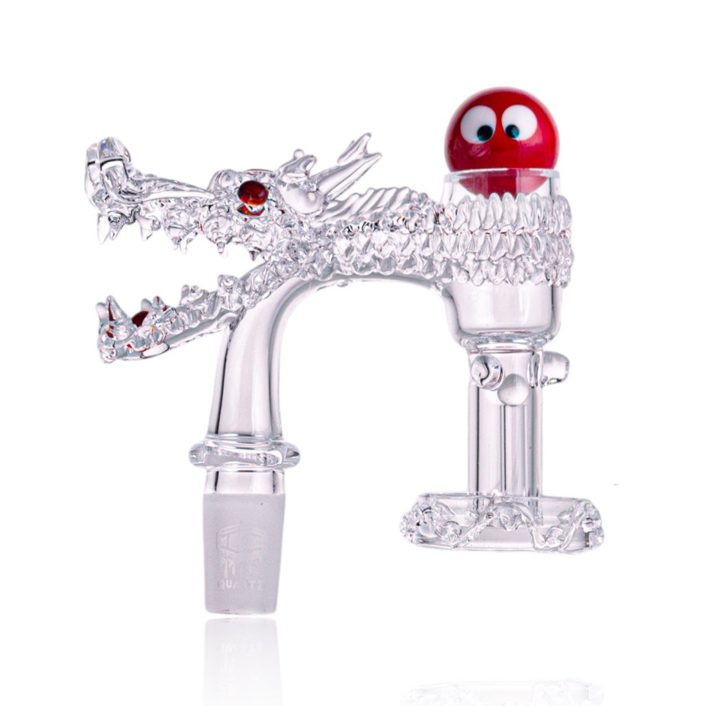IC Quartz - Luminous-D | 14mm 90° |  99.9% Pure Banger  | Includes Carb Cap, Terp balls | 5 Colors