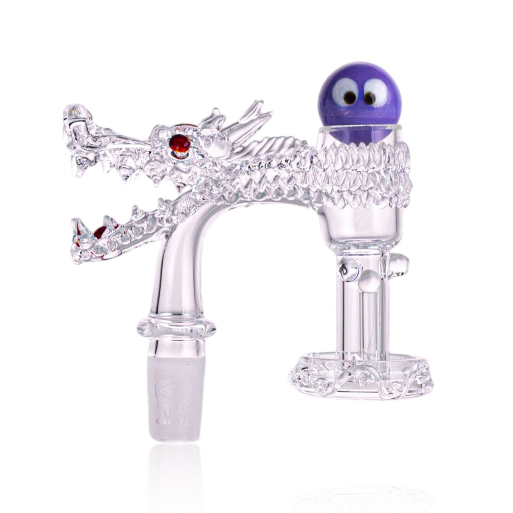 IC Quartz - Luminous-D | 14mm 90° |  99.9% Pure Banger  | Includes Carb Cap, Terp balls | 5 Colors