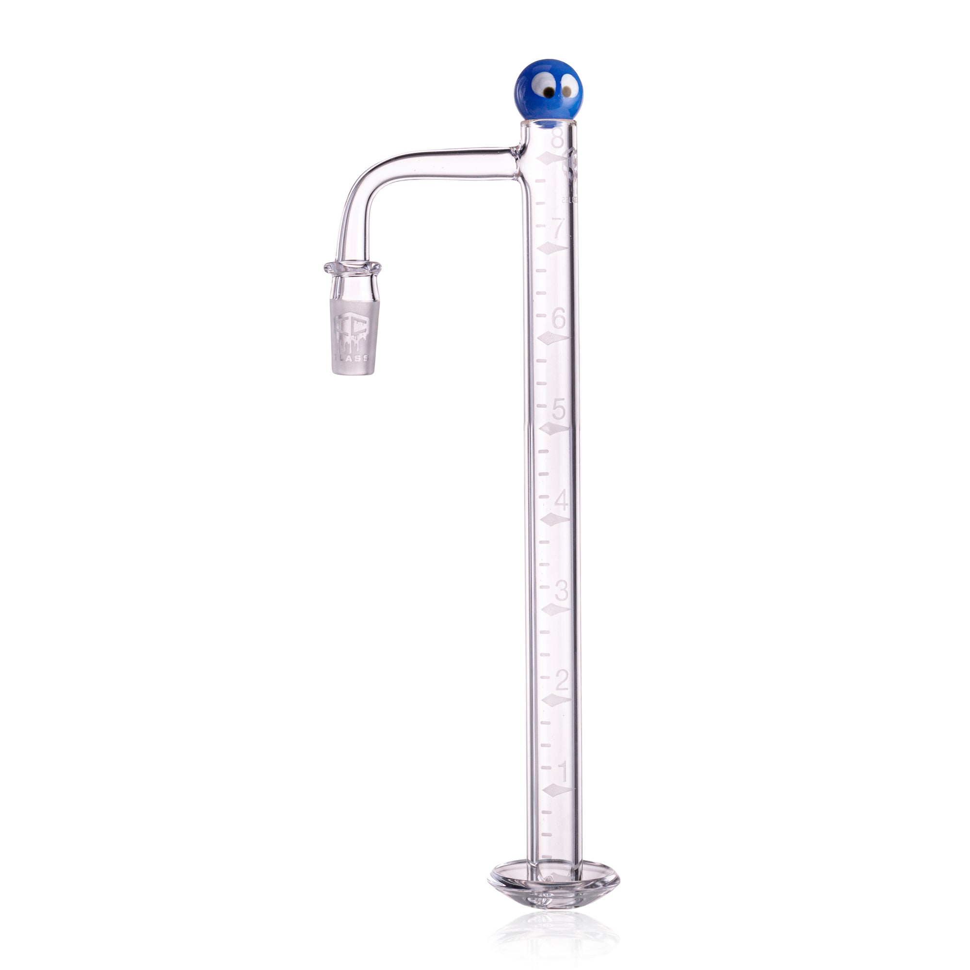 IC Glass - Challenge| 8-Inch Long with Cleaning Brush | 10mm 90° Quartz Banger | 6 Colors