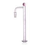 IC Glass - Challenge | 8-Inch Long with Cleaning Brush | 14mm 90D Quartz Banger | 6 Colors