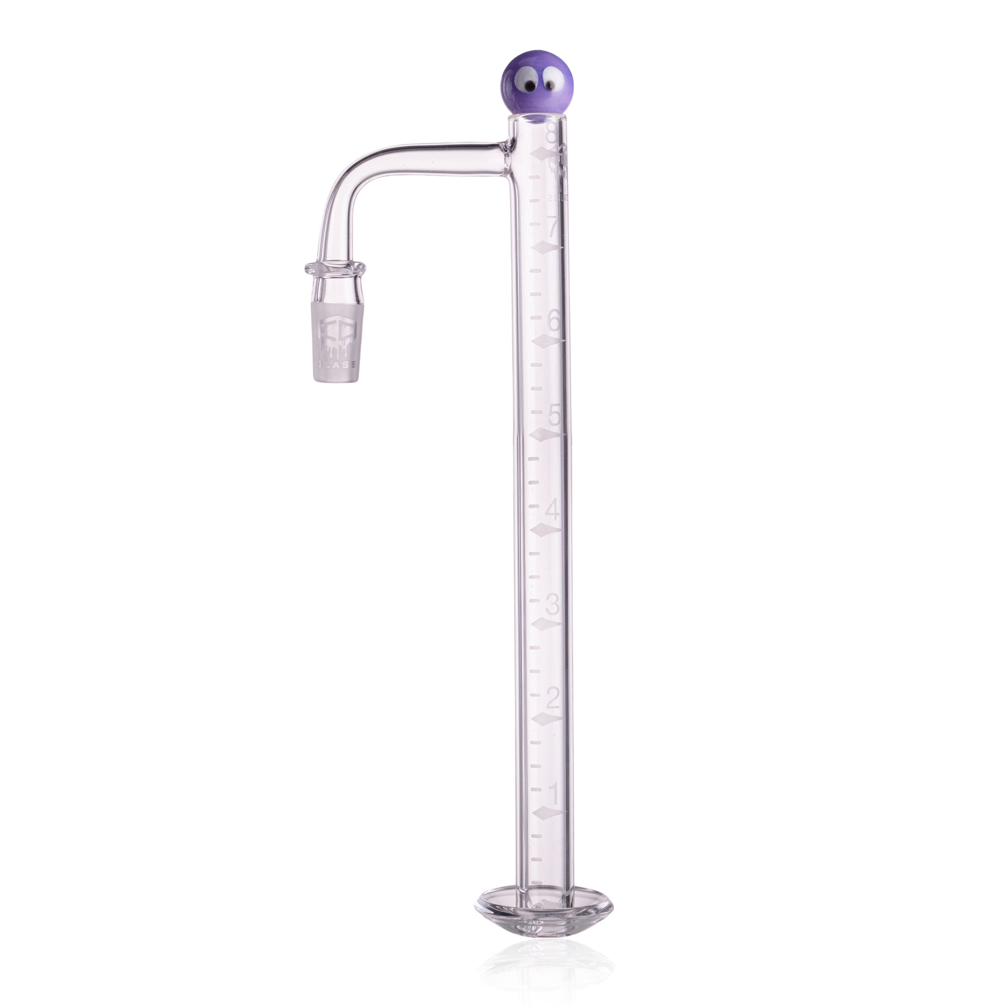 IC Glass - Challenge| 8-Inch Long with Cleaning Brush | 10mm 90° Quartz Banger | 6 Colors