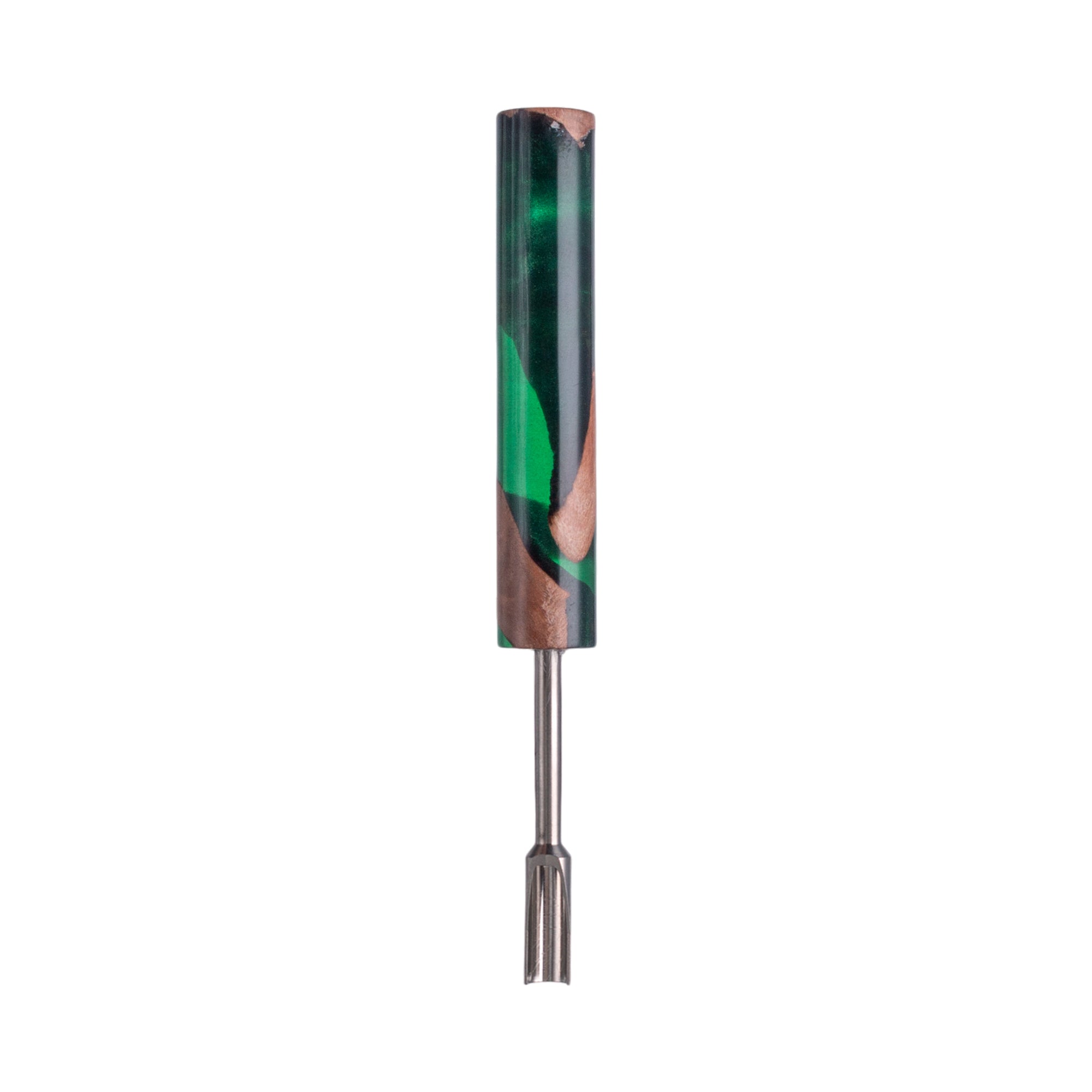IC GLASS - Wood & Resin handle Dab Tool with Flat Tip | ICDT1102