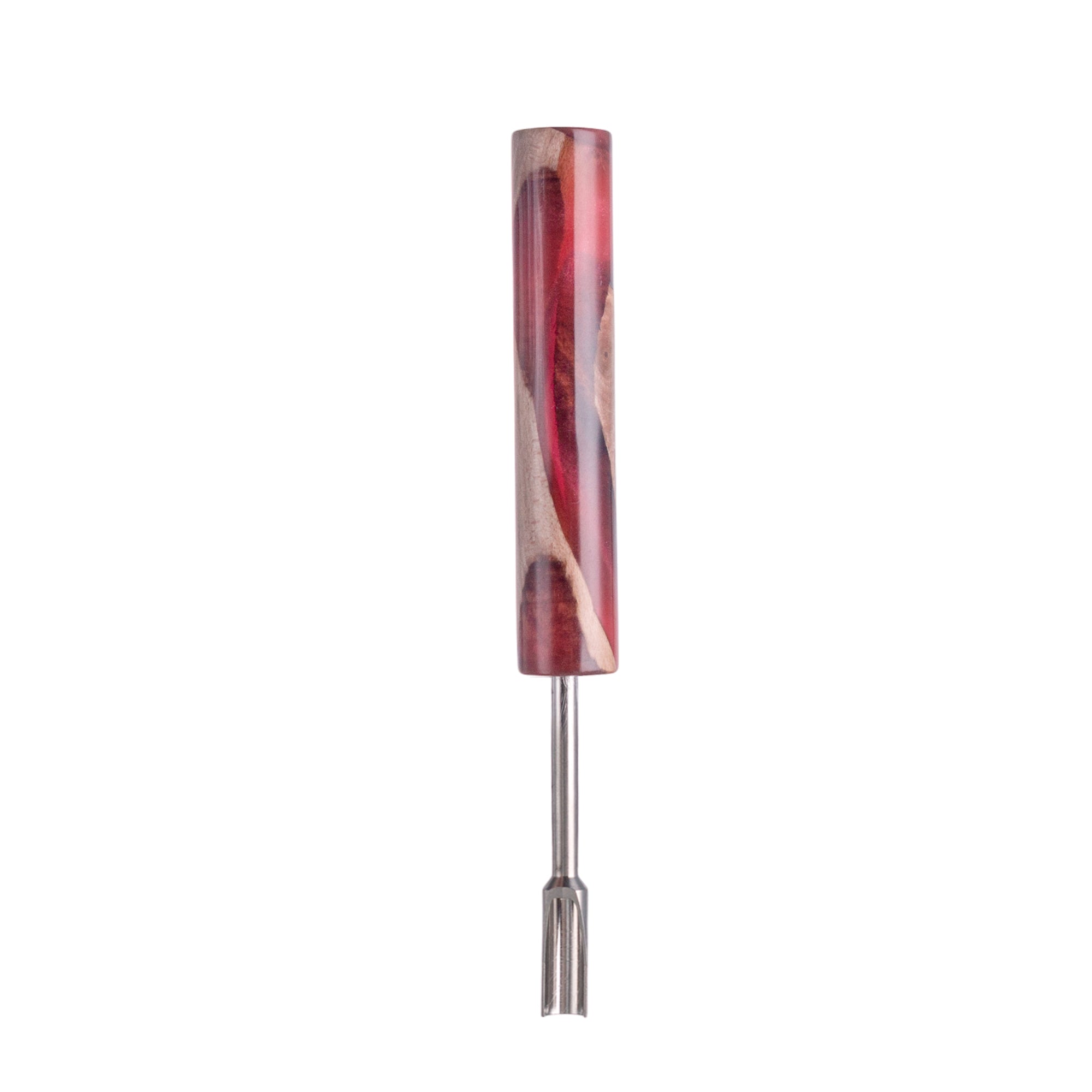 IC GLASS - Wood & Resin handle Dab Tool with Flat Tip | ICDT1102