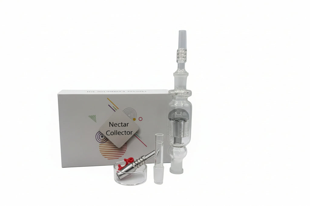 Nectar Collector - Shower Head Perc design | Includes Titanium & Glass Tip | Single Unit