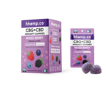 CBG+CBD Immunity Gummies 50mg 2/PK- Box