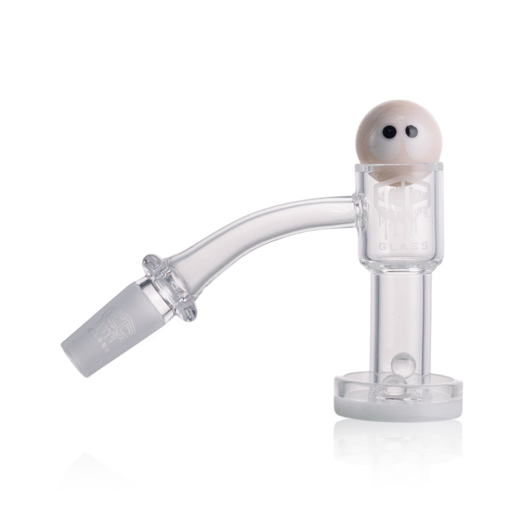 IC Glass - Fairchild | 10mm 45D Quartz Banger | Includes Carb Cap, Terp Balls & Sticker