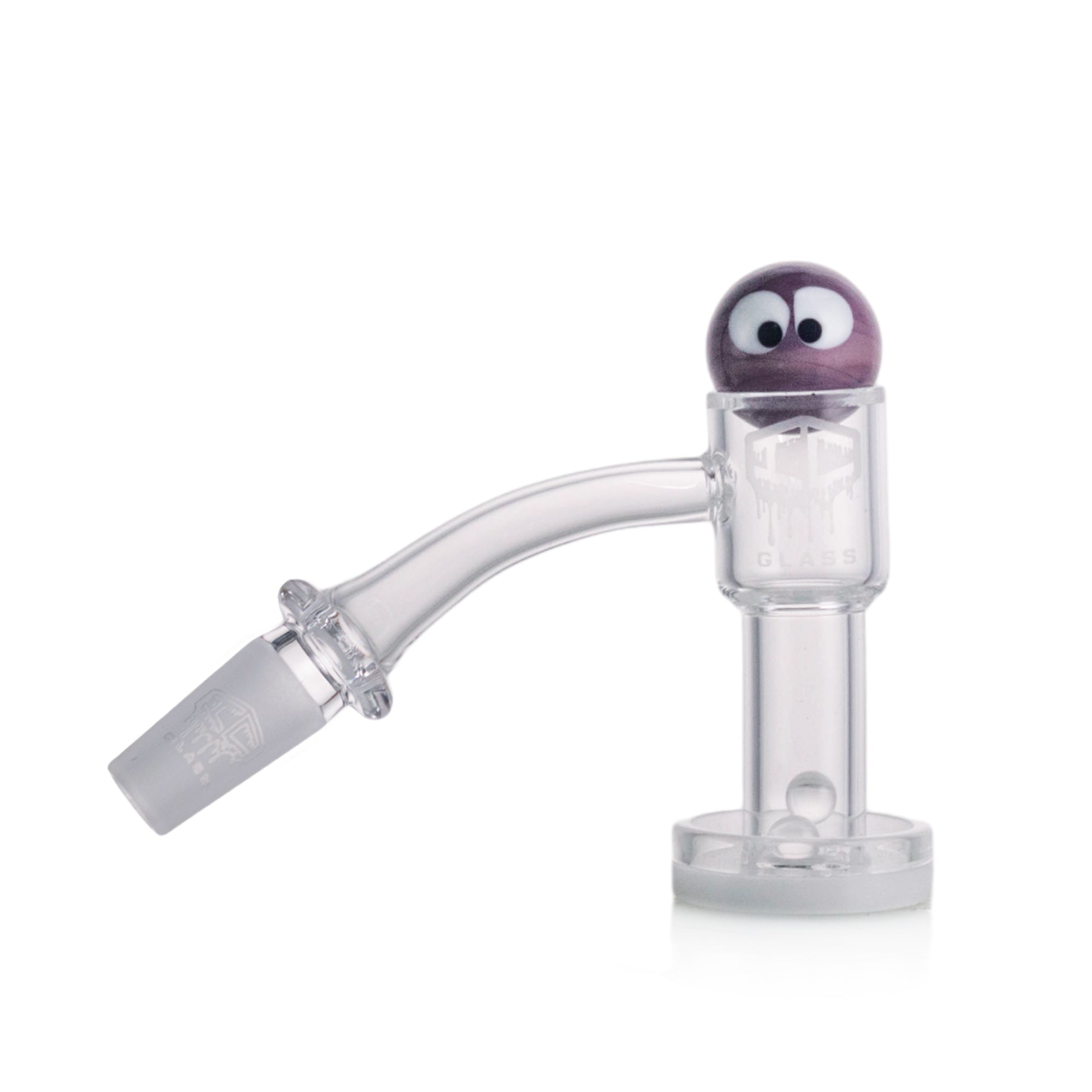 IC Glass - Fairchild | 10mm 45D Quartz Banger | Includes Carb Cap, Terp Balls & Sticker