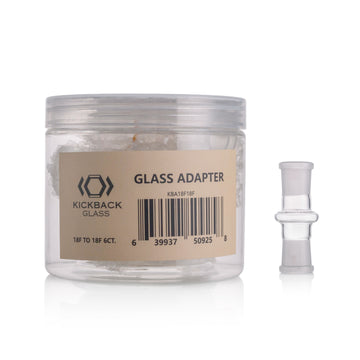 KICKBACK GLASS - Glass adapter 18MM Female to 18MM Female | Premium Glass Connector
