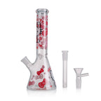 KICKBACK GLASS – Clear Cute Kitty Beaker Bong | Wholesale Glass Water Pipe