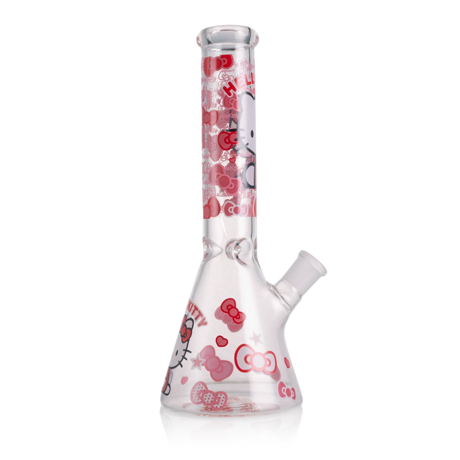 KICKBACK GLASS – Clear Cute Kitty Beaker Bong | Wholesale Glass Water Pipe