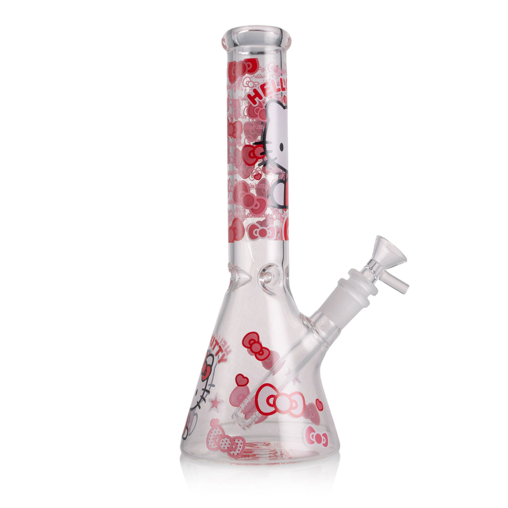 KICKBACK GLASS – Clear Cute Kitty Beaker Bong | Wholesale Glass Water Pipe