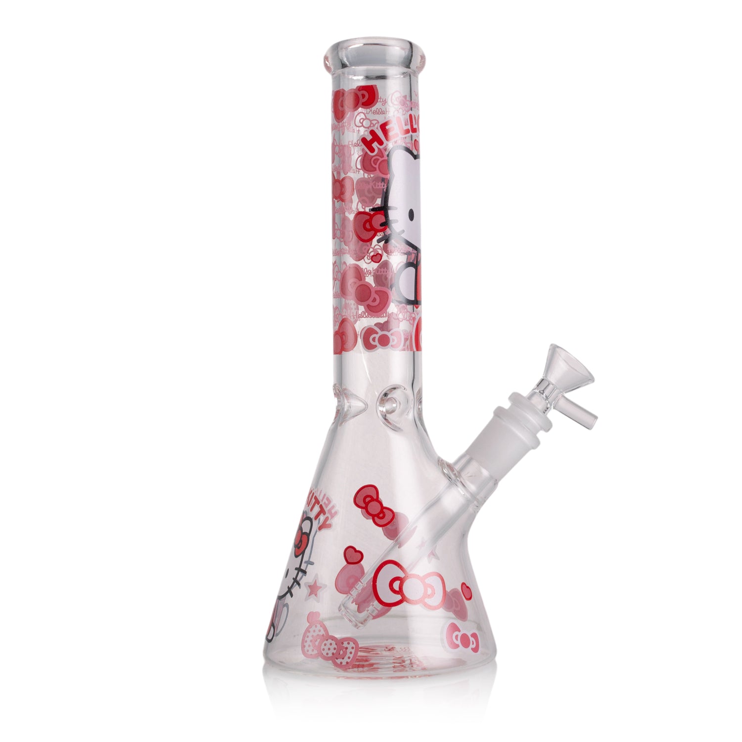 KICKBACK GLASS – Clear Cute Kitty Beaker Bong | Wholesale Glass Water Pipe