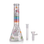 KICKBACK GLASS – Clear Cute Kitty Beaker Bong | Wholesale Glass Water Pipe