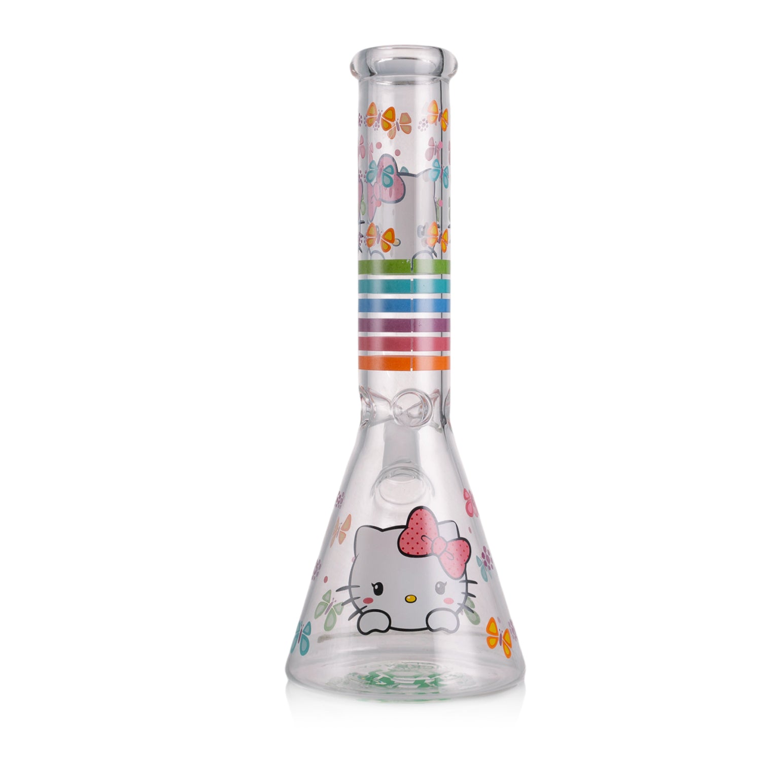 KICKBACK GLASS – Clear Cute Kitty Beaker Bong | Wholesale Glass Water Pipe
