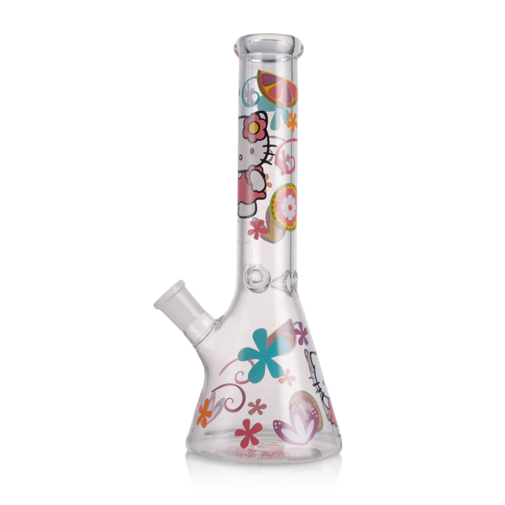KICKBACK GLASS – Clear Cute Kitty Beaker Bong | Wholesale Glass Water Pipe