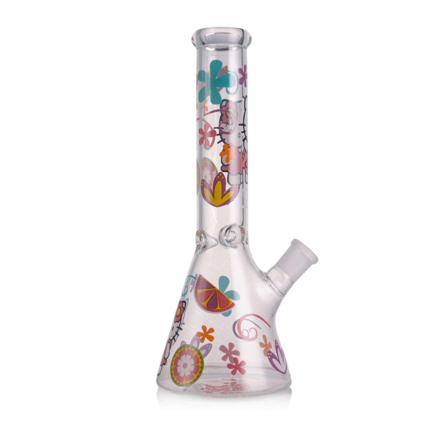 KICKBACK GLASS – Clear Cute Kitty Beaker Bong | Wholesale Glass Water Pipe