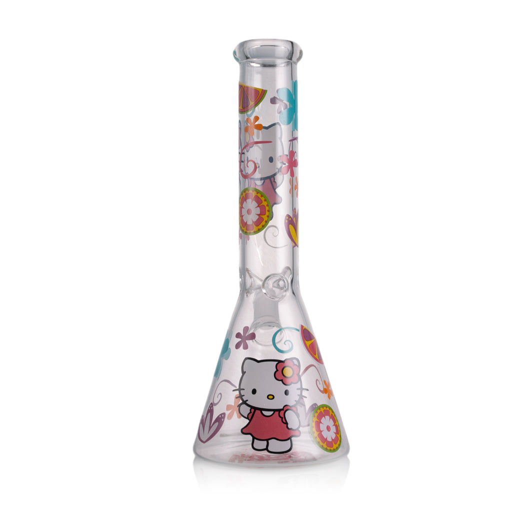 KICKBACK GLASS – Clear Cute Kitty Beaker Bong | Wholesale Glass Water Pipe